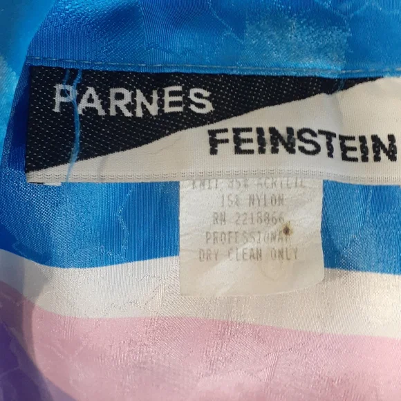 Vintage Y2k Office Siren vibrant color blocking blouse top size 6 - Picture 11 of 15